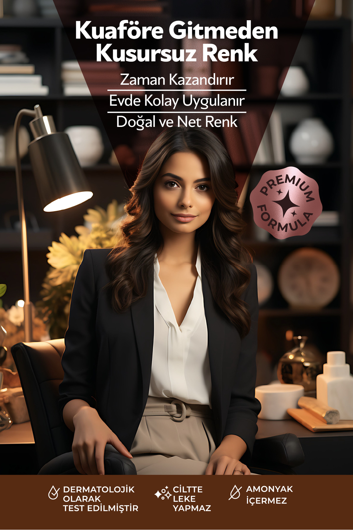 Expert Woman Brown Hair Color / Koyu Kahve / Kadınlara Özel Yeni Formül / Doğal Görünüm