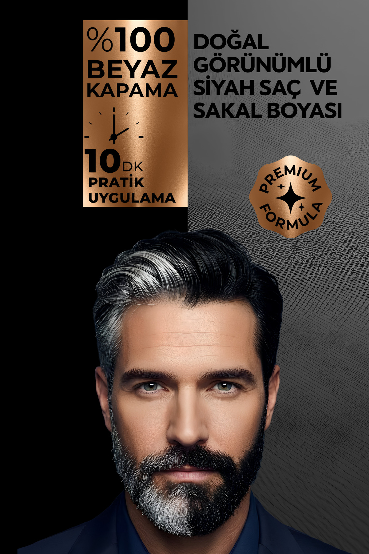 Expert Men Black Hair Color – Siyah / 2 Adet / Geliştirilmiş Formül / Doğal Görünüm