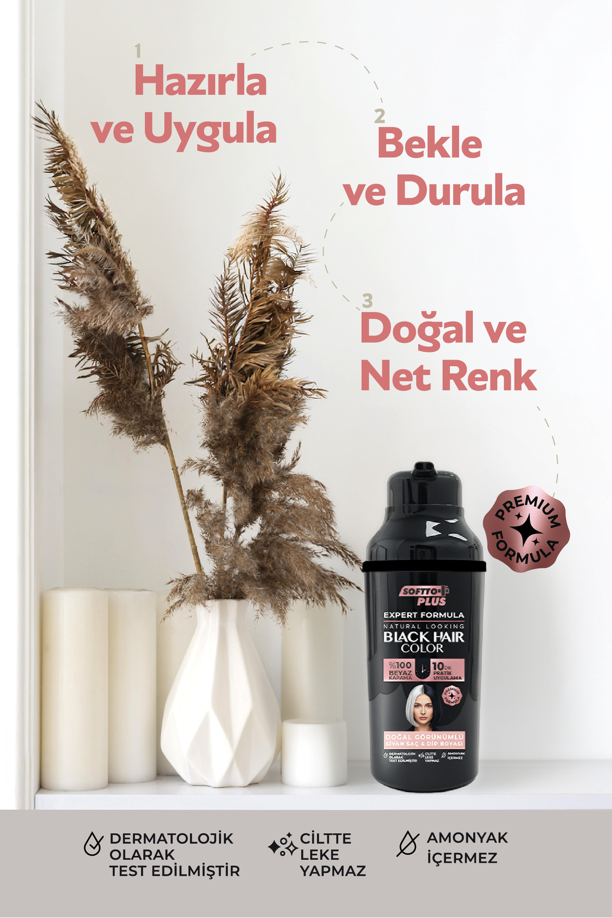 Expert Woman Black Hair Color / Siyah / Kadınlara Özel Yeni Formül / Doğal Görünüm