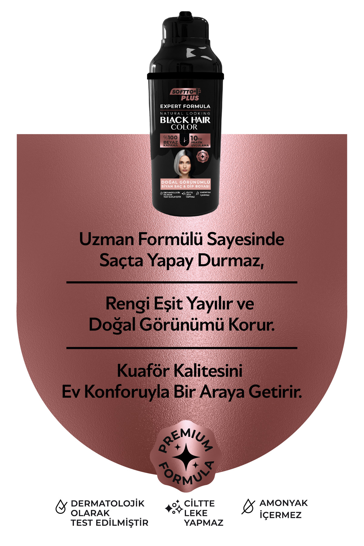 Expert Woman Black Hair Color / Siyah / Kadınlara Özel Yeni Formül / Doğal Görünüm