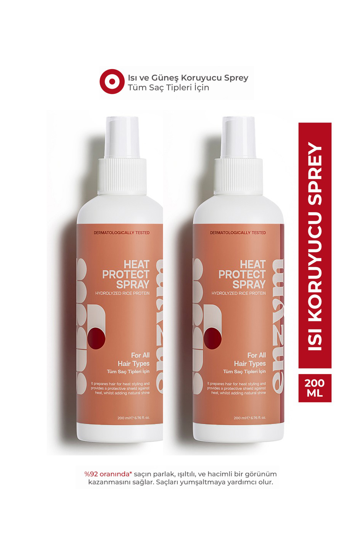 2 Adet Isı ve Güneş Koruyucu Saç Spreyi 200 ml