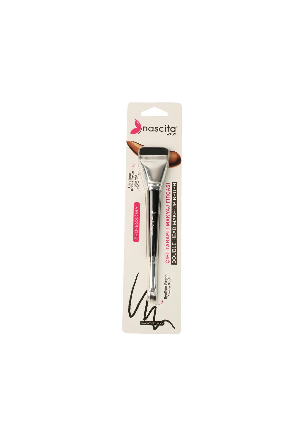 Çift Taraflı İnce Kontür ve Eyeliner Fırçası - 497