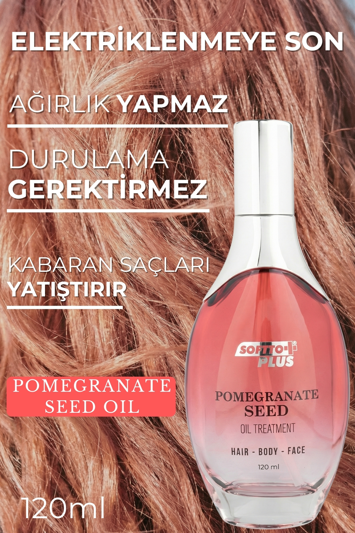 Nar Cilde Parlaklık ve Canlılık Kazandıran Saç Yüz ve Vücut Yağı 120 ml