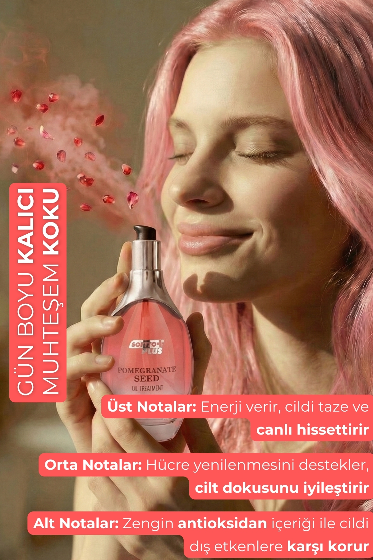 Nar Cilde Parlaklık ve Canlılık Kazandıran Saç Yüz ve Vücut Yağı 120 ml