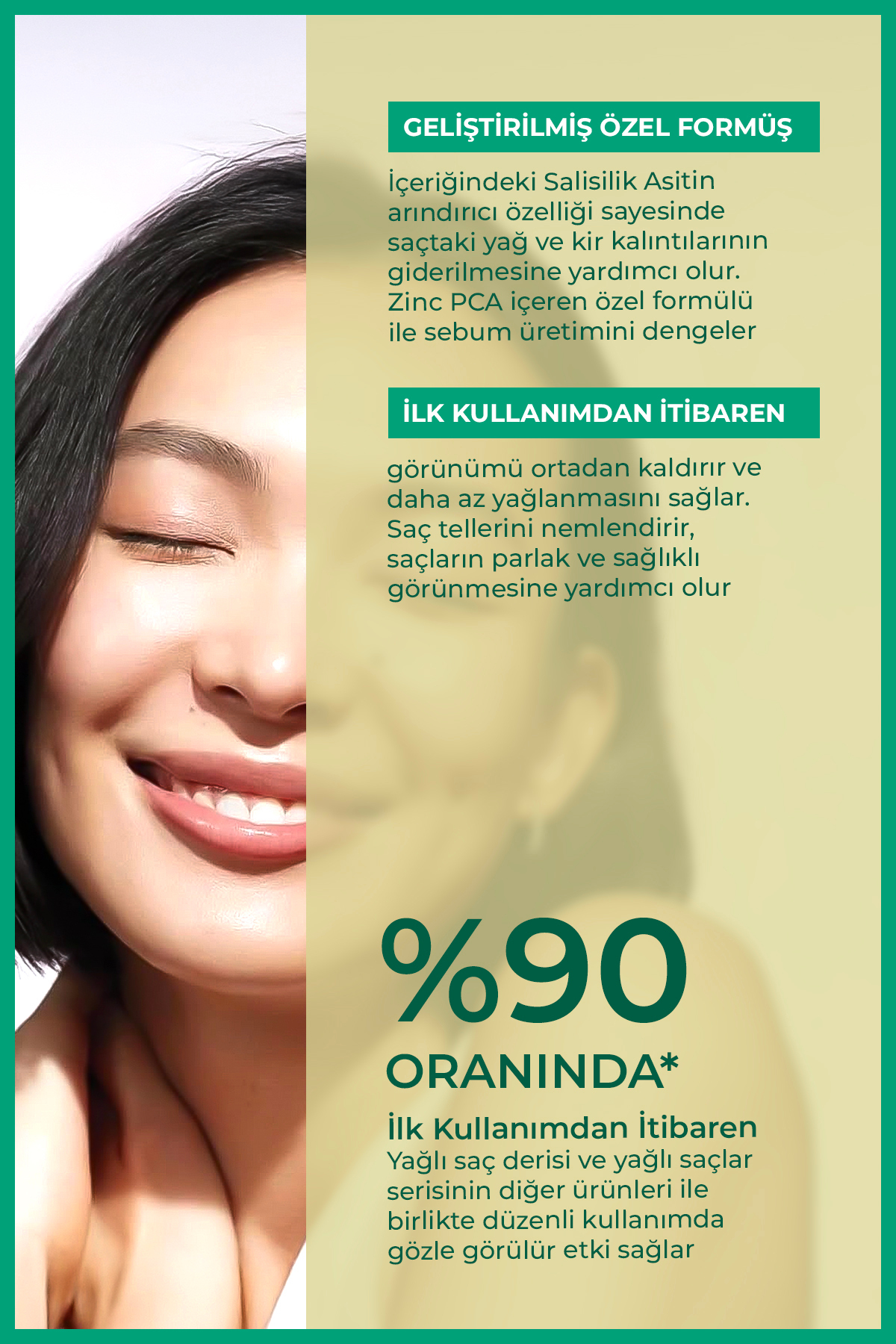 Yağlı Saç Derisi Ve Yağlı Saçlar İçin Saç Bakım Şampuanı 400 ml (tuzsuz)