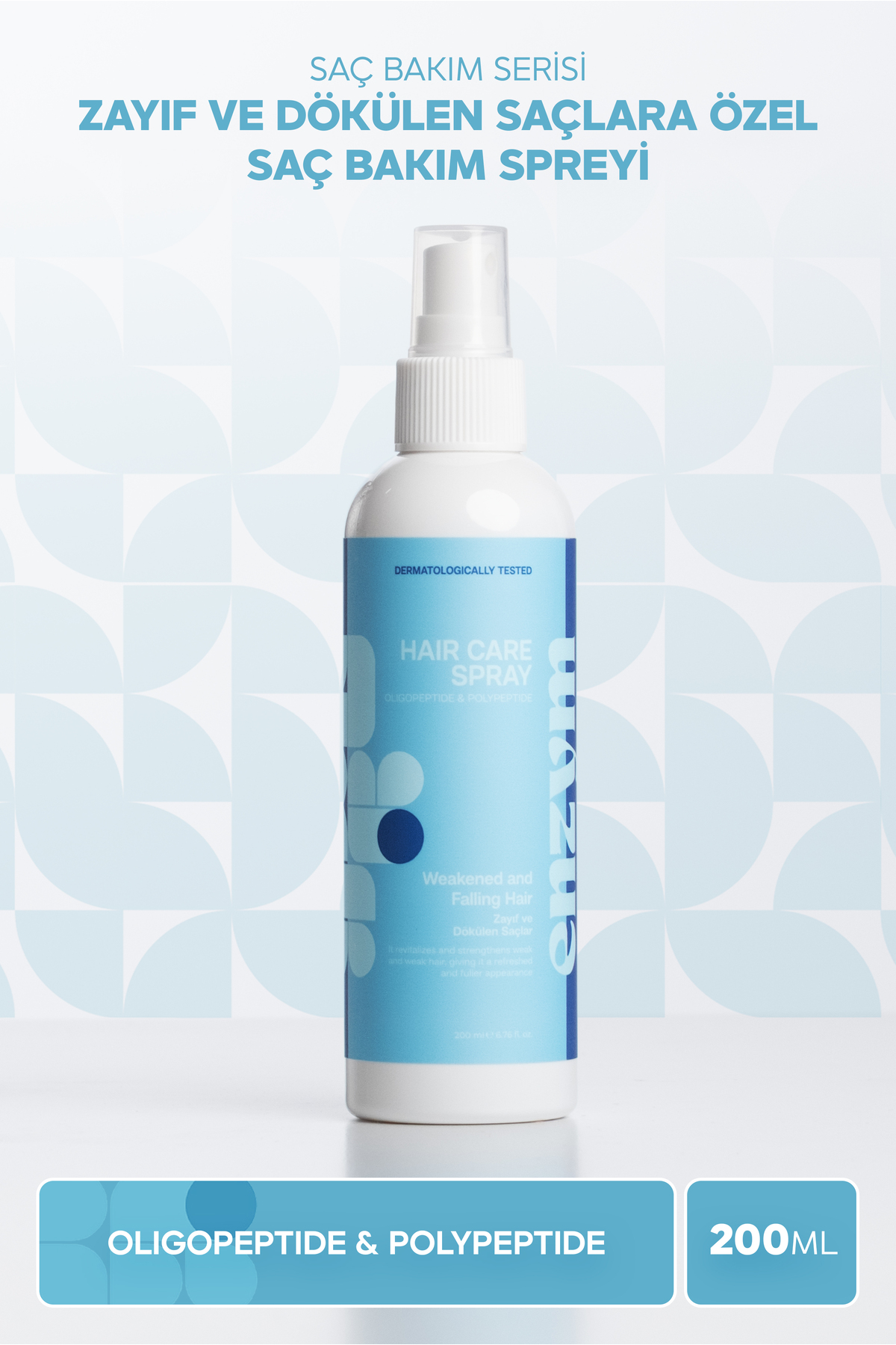 Zayıf Ve Dökülen Saçlara Özel Saç Bakım Spreyi 200 ml (Procapil, Biotin, Kafein)