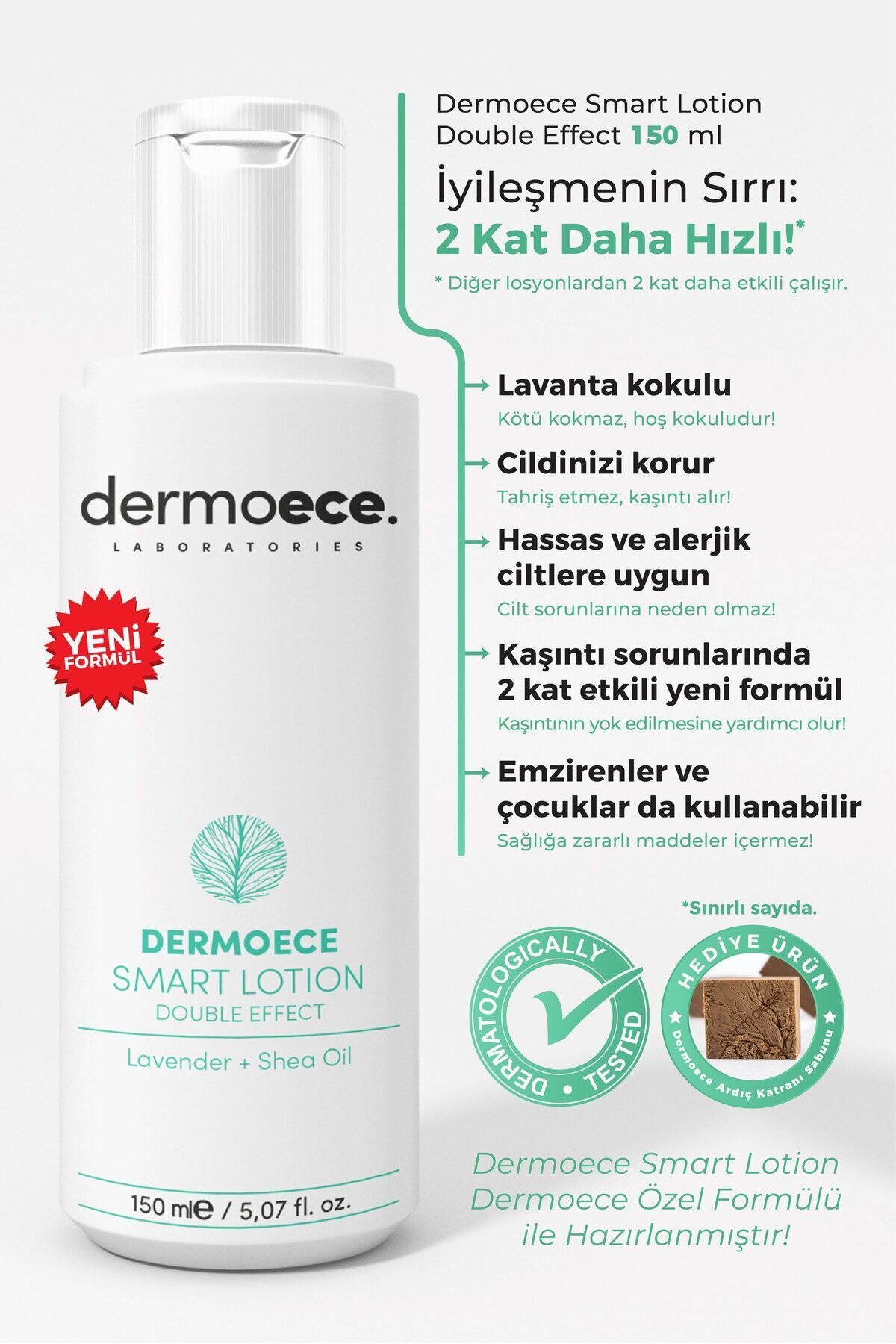 Smart Losyon Çift Etkili 150 ml + Seboderece Yoğun Bakım Şampuanı 250 Ml (kepek, , Tuzsuz)
