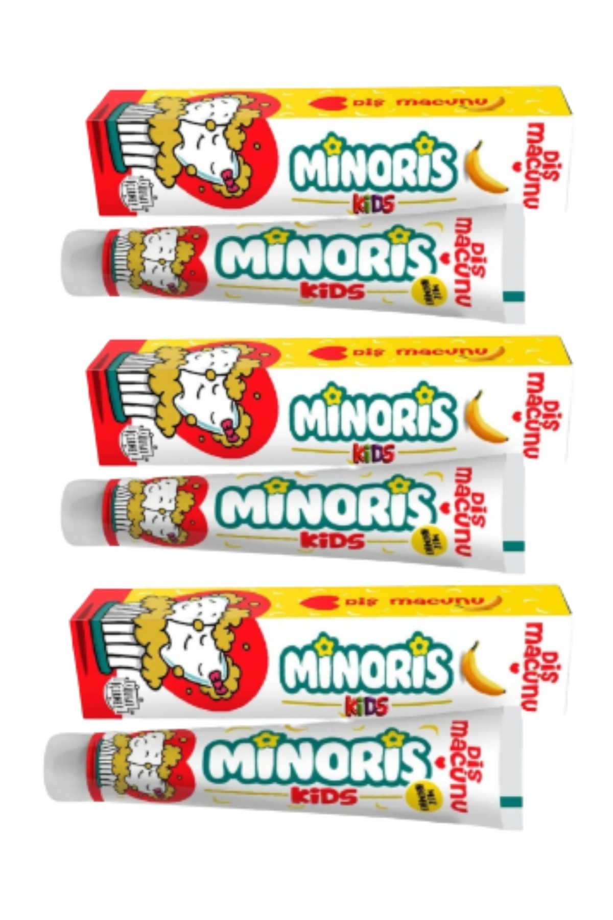 Kids Diş Macunu 75ml, Sülfatsız, Florürsüz, Organik Içerikli 3LÜ SET