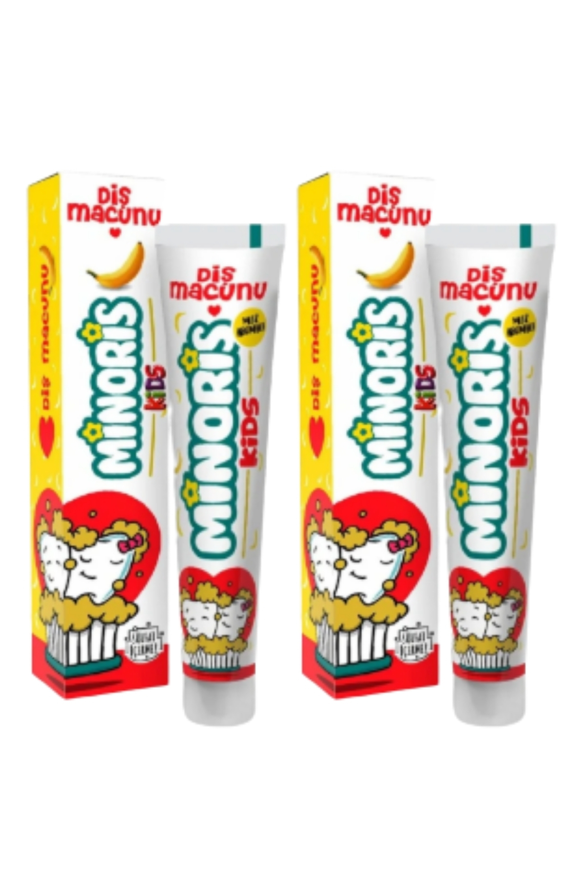 Kids Diş Macunu 75ml, Sülfatsız, Florürsüz, Organik Içerikli 2Lİ SET