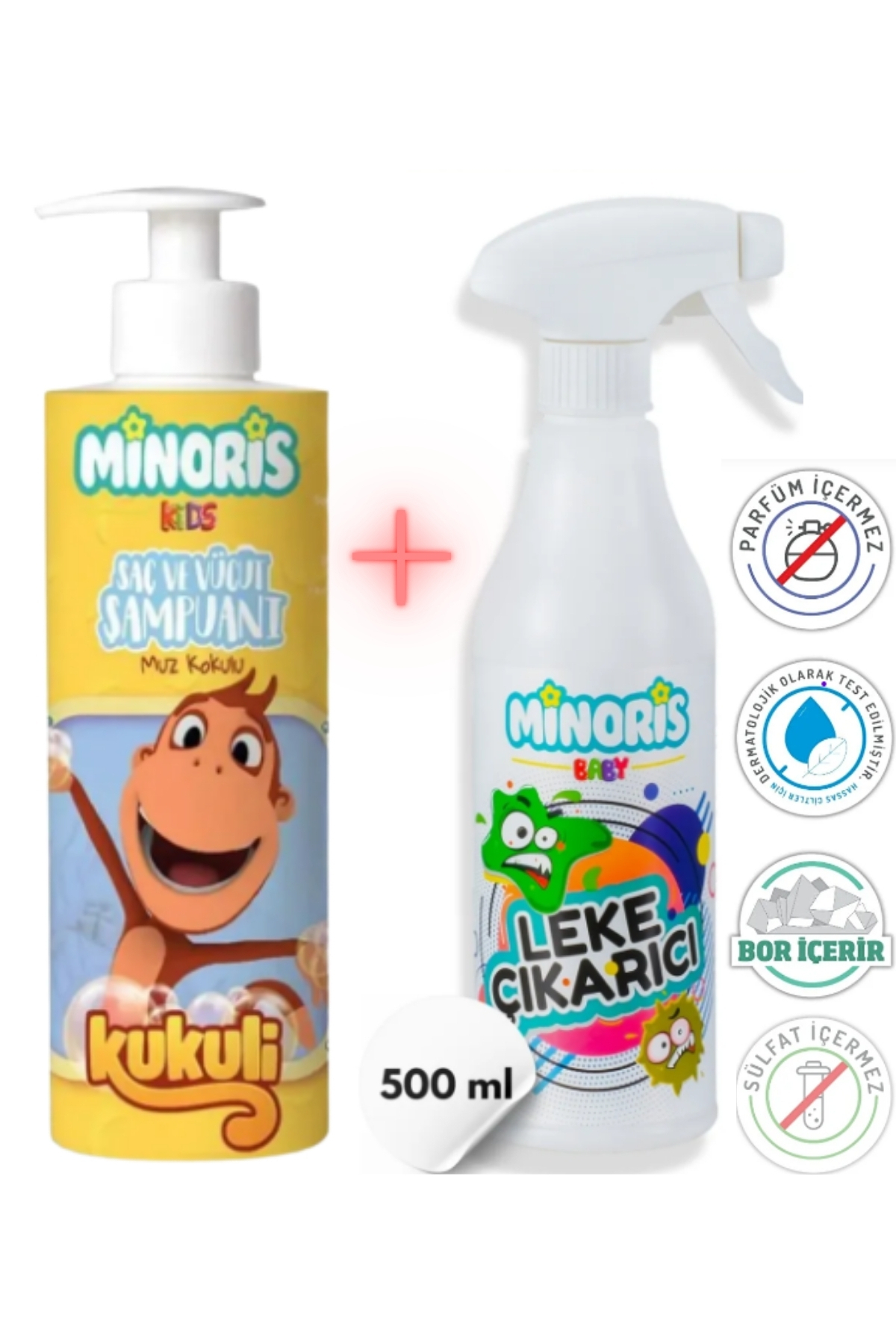 Baby Organik Leke Çıkarıcı 500ml + Kids Kukuli Organik Saç Ve Vücut Şampuanı 220 ml