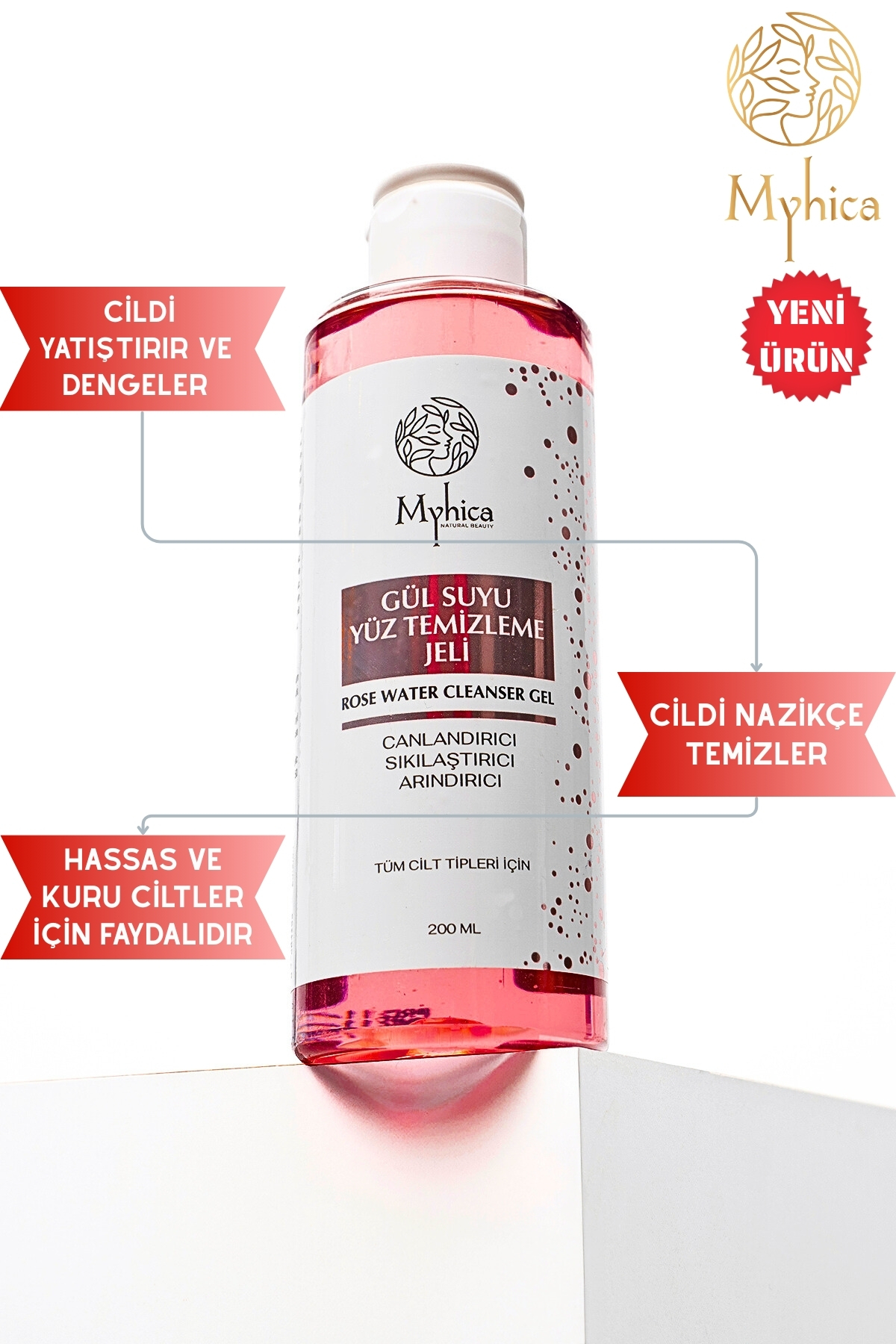 Gül Suyu Yüz Temizleme Jeli