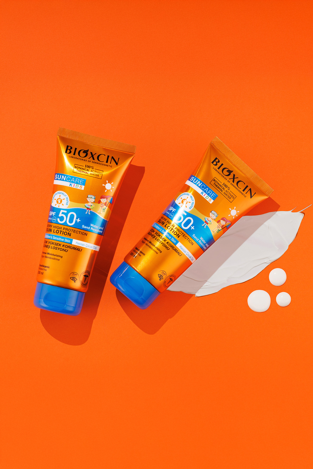 Sun Care Çok Yüksek Korumalı Çocuk Güneş Kremi 50Spf After Sun Hediyeli - % 100 Botanik Aktif 200 ml