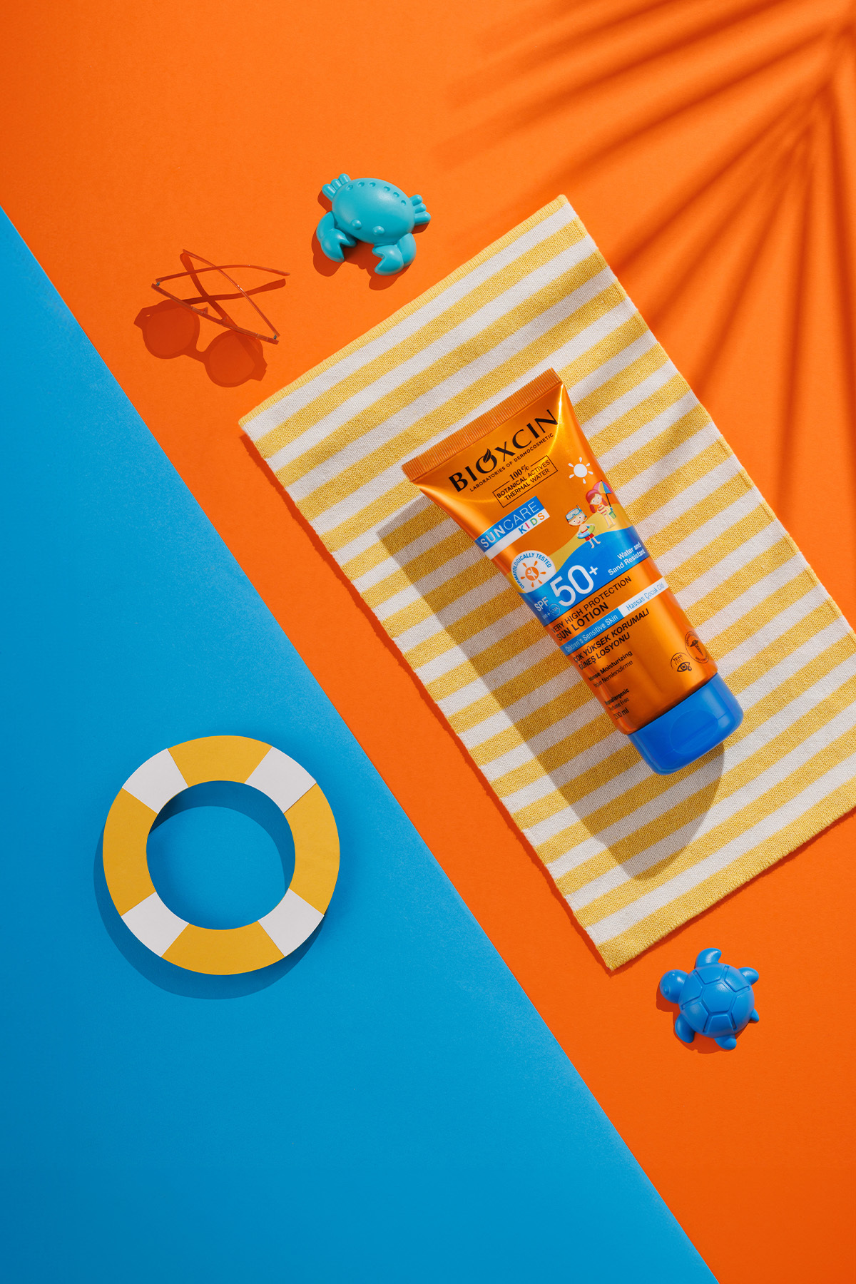 Sun Care Çok Yüksek Korumalı Çocuk Güneş Kremi 50Spf After Sun Hediyeli - % 100 Botanik Aktif 200 ml