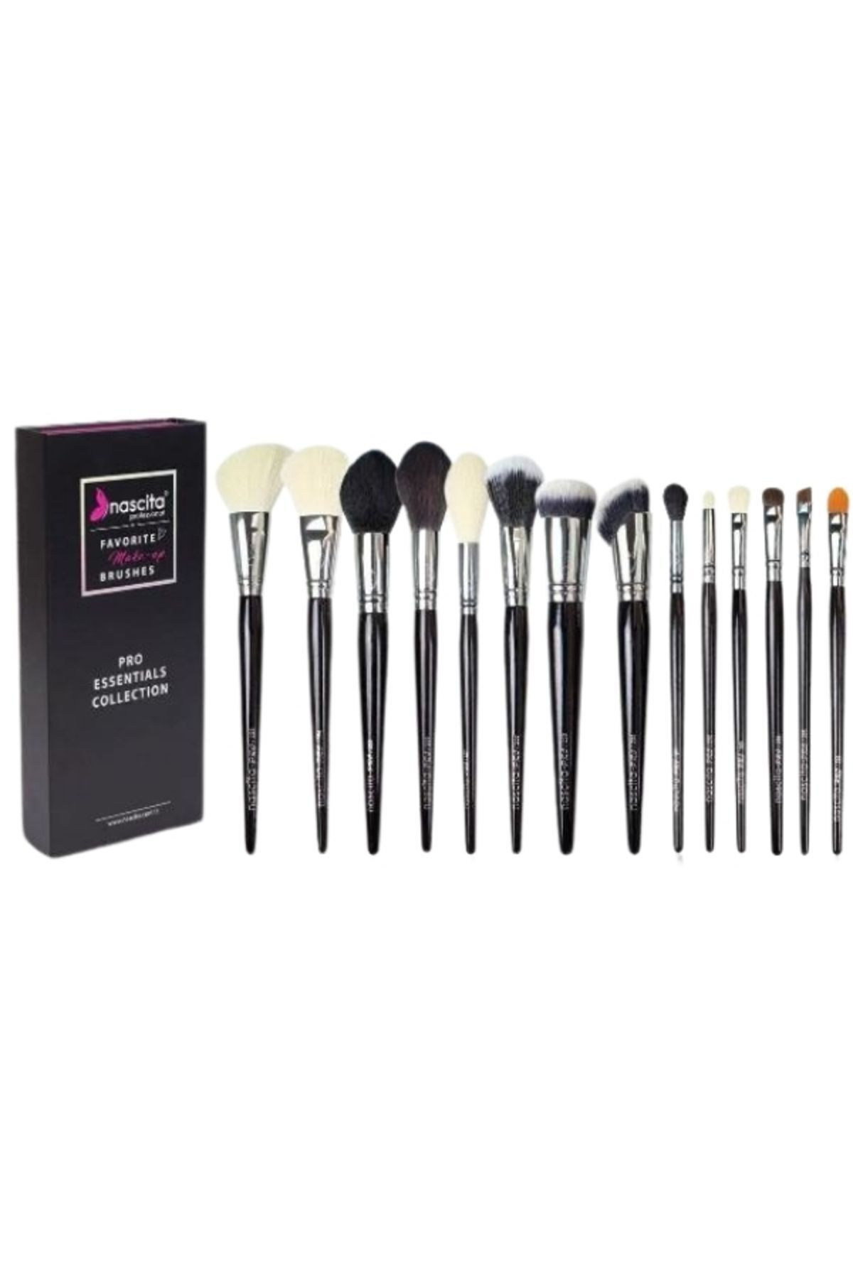 Pro Essentials Collection Fırça Seti NASBRUSHSET38 + Pro 4Lü En Sevilenler Makyaj Fırça Seti SET54