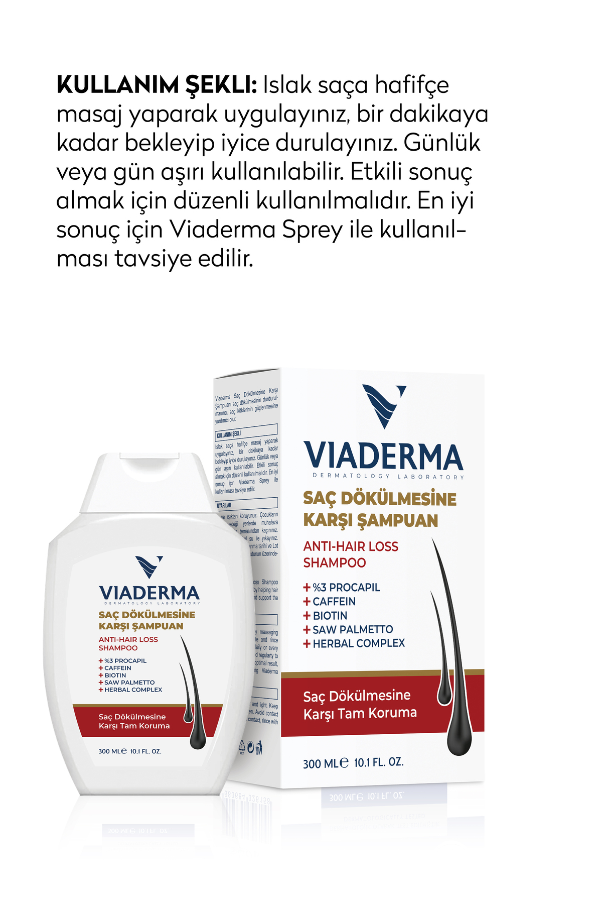 Günlük Kullanım Saç Dökülmesine Karşı Şampuan 300 ml- Güçlendirici ve Ekonomik Formül, Sülfatsız