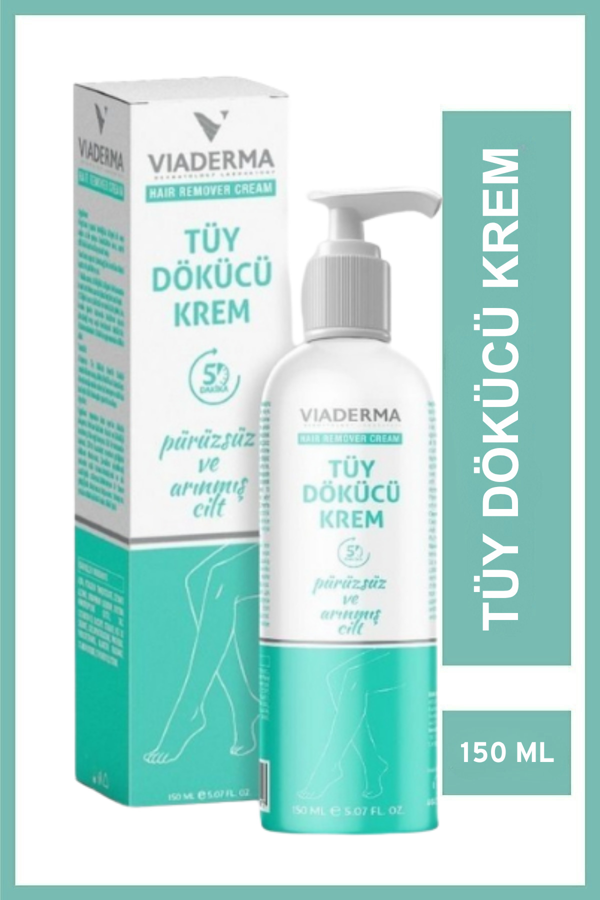 Tüy Dökücü Krem 150 ml - Tüm Cilt Tiplerine Uygun, Pratik Kullanım