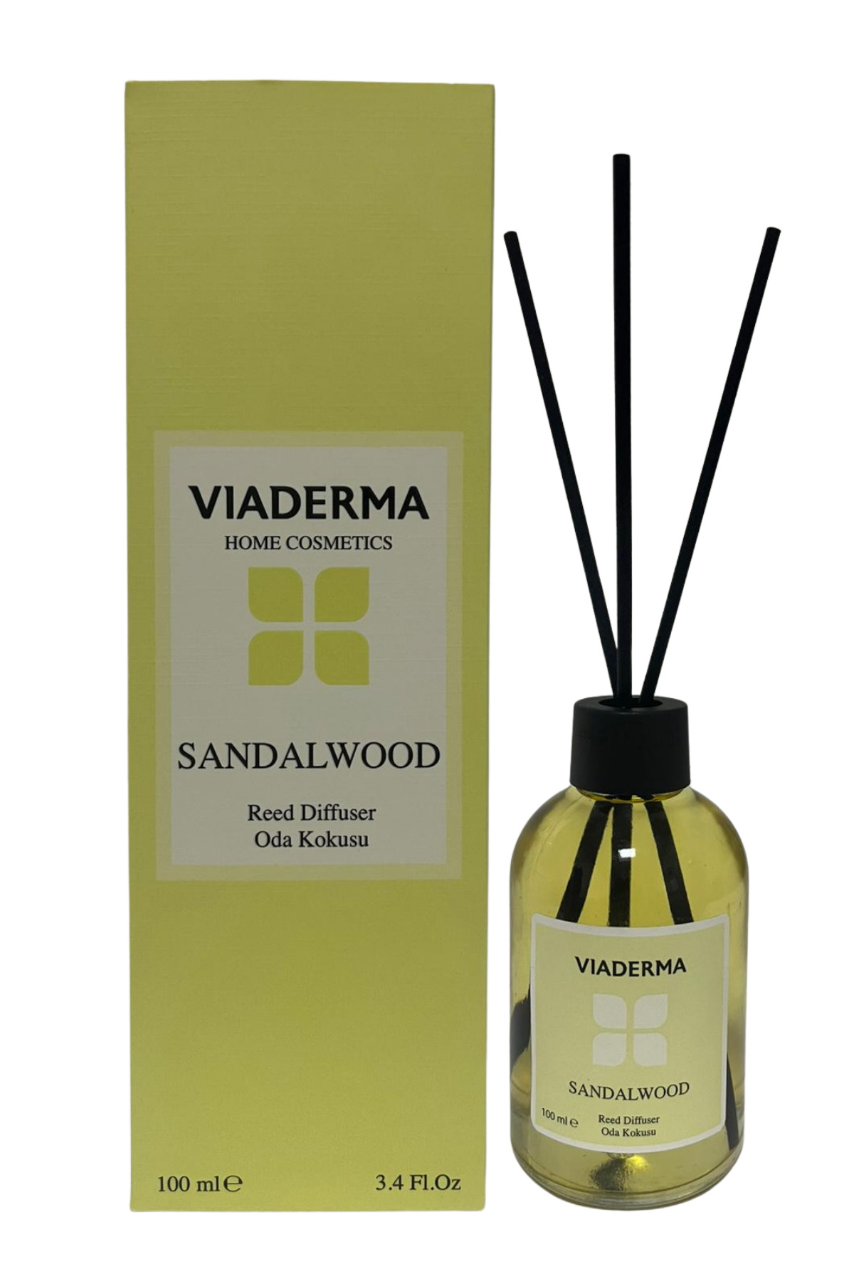 Sandal Ağacı Aromalı Bambu Çubuklu Oda Kokusu 100 ml - Doğal, Ferah ve Uzun Süreli Koku