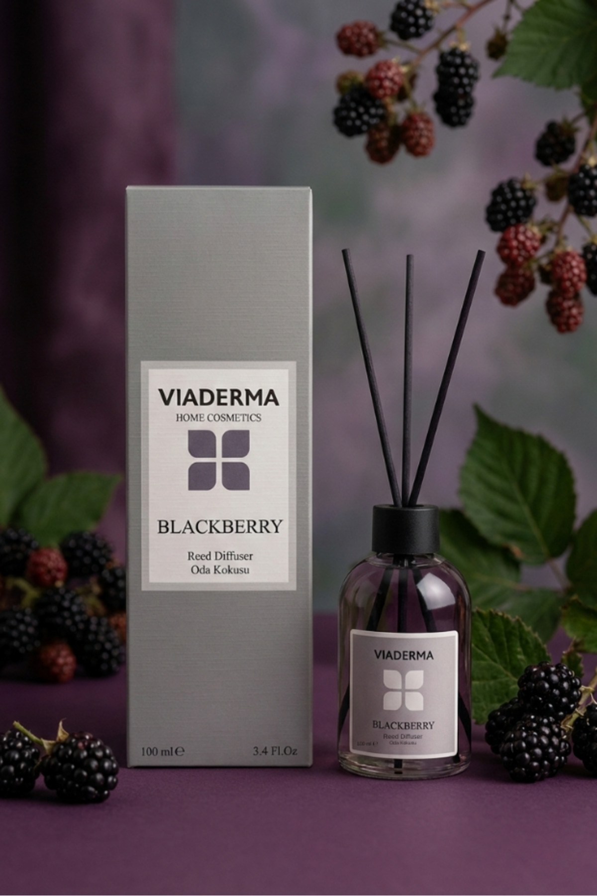 Böğürtlen Aromalı Bambu Çubuklu Oda Kokusu 100 ml Şişe