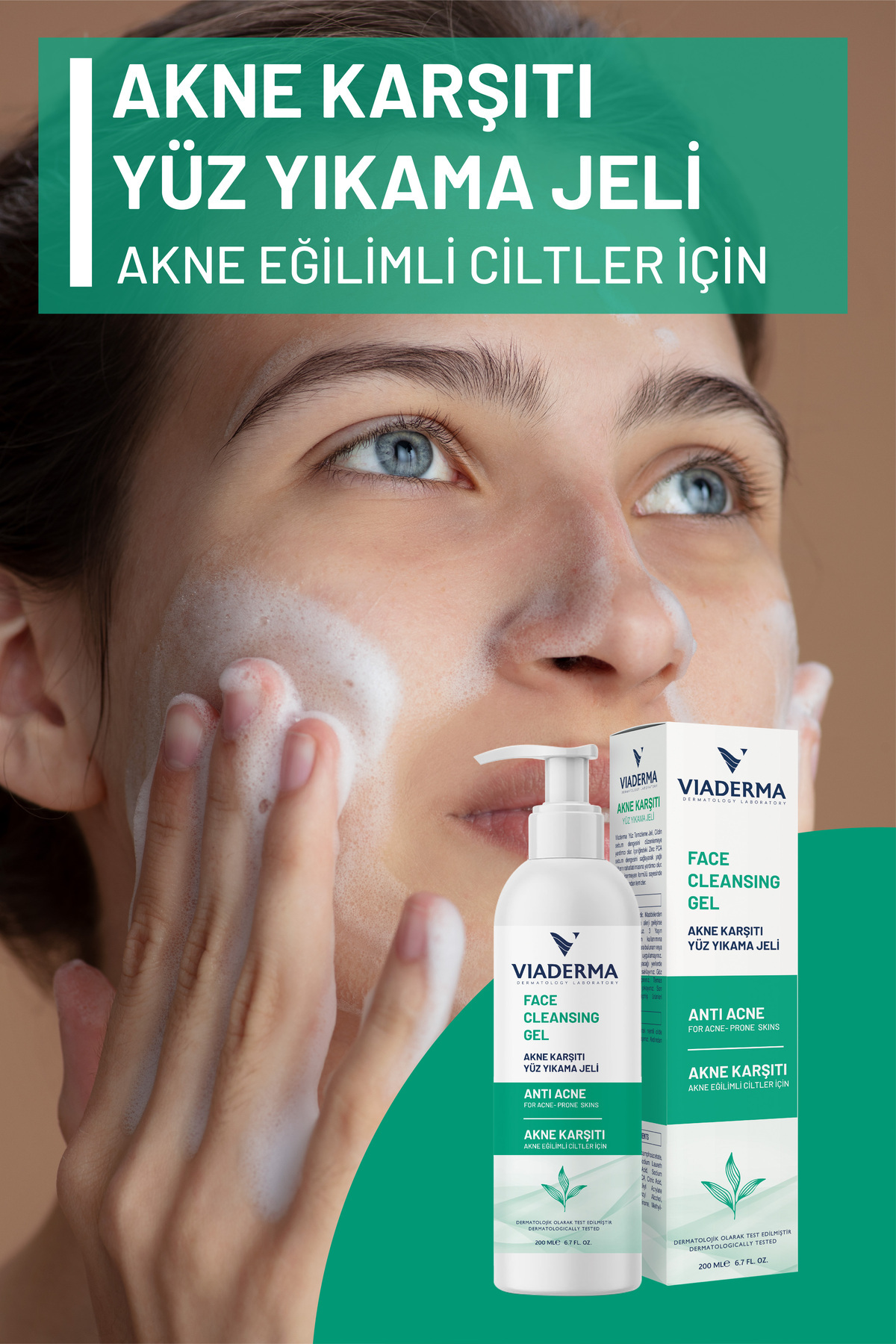 Yağ Dengesi Akne Karşıtı Yüz Yıkama Jeli 200 ml - Salisilik Asit ve Zinc PCA ile Cilt Temizliği
