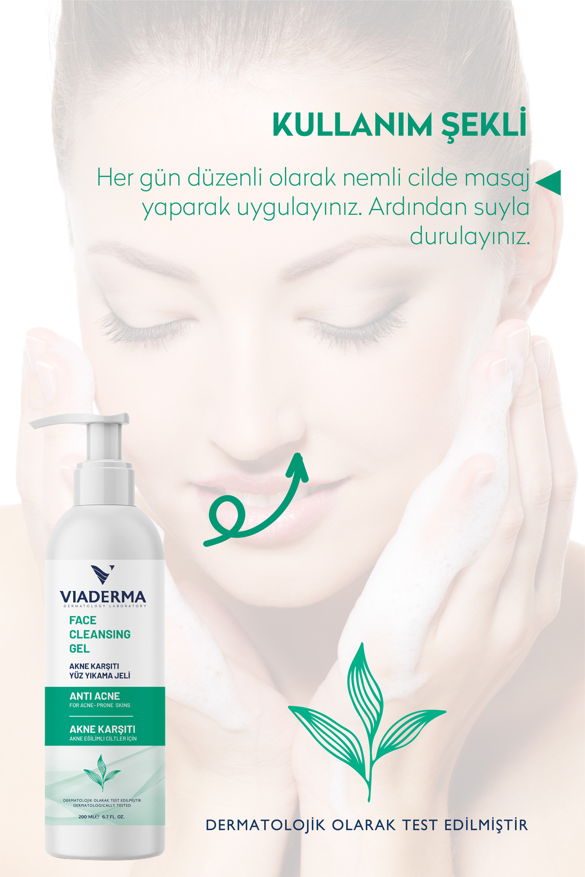 Yağ Dengesi Akne Karşıtı Yüz Yıkama Jeli 200 ml - Salisilik Asit ve Zinc PCA ile Cilt Temizliği