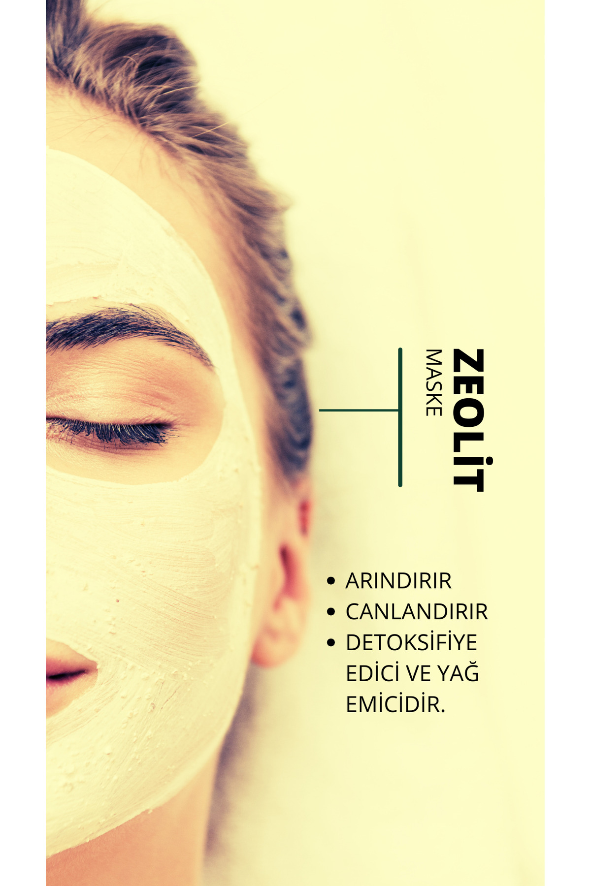 Zeolit Maske - Arındırıcı Yüz Maskesi 15 Saşe x 10 gr - Detoks ve Yağ Emici Özellikler