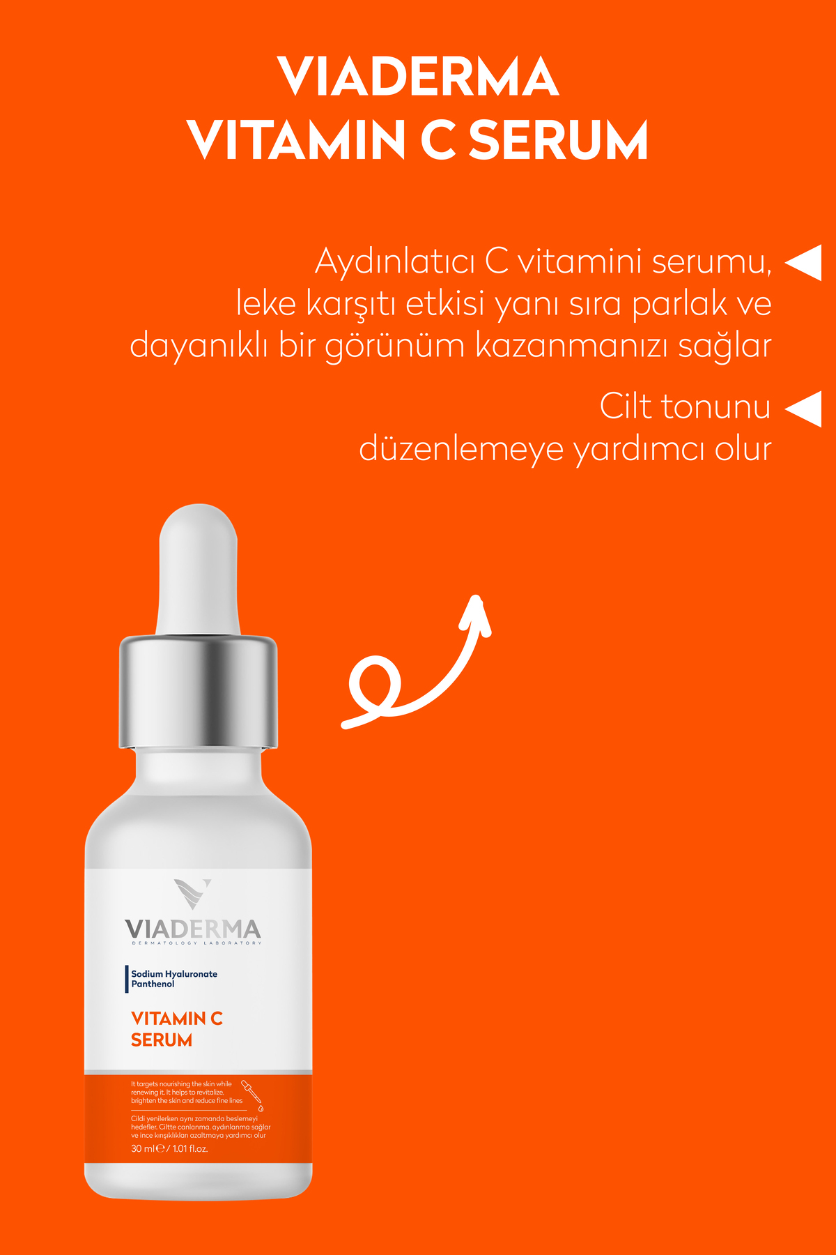 C Vitamini Cilt Tonu Eşitleyici Serum 30 ml - Tüm Cilt Tipleri İçin Aydınlatıcı ve Gençleştirici