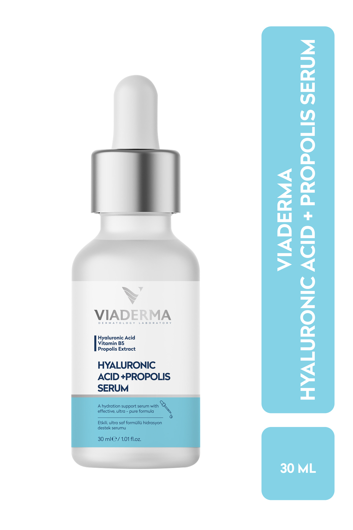 Hyalüronik Asit ve Propolisli Yoğun Nemlendirici Serum - Tüm Cilt Tipleri için 30 ml