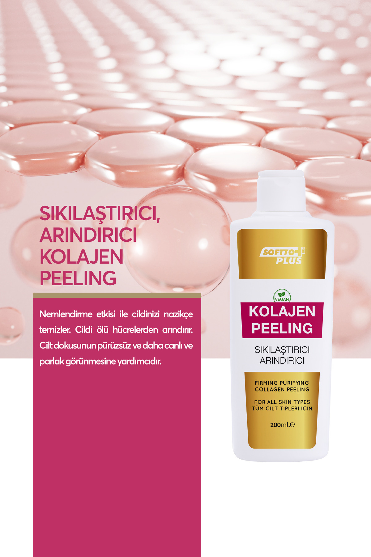 Sıkılaştırıcı & Arındırıcı Kolajen Peeling