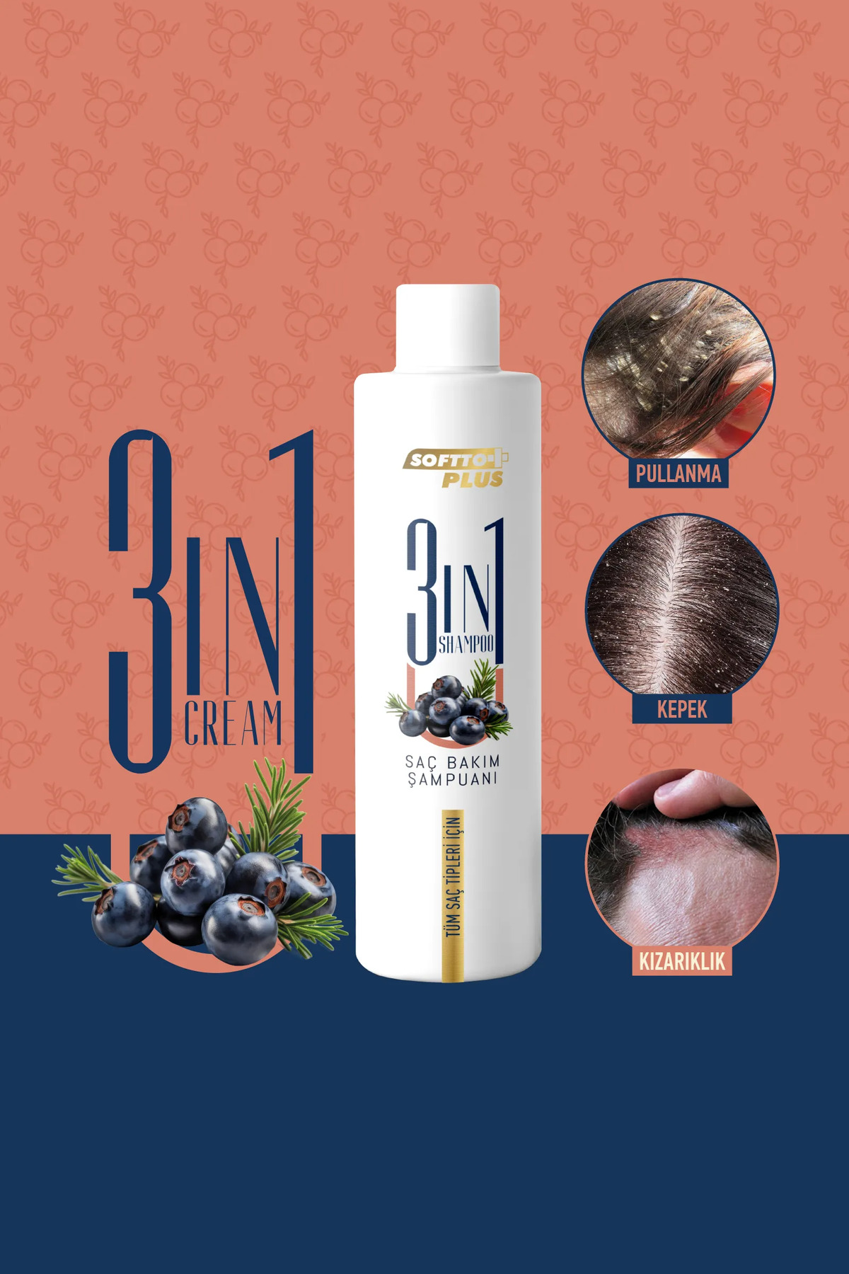 3ın1 Saç Bakım Şampuanı 250 ml