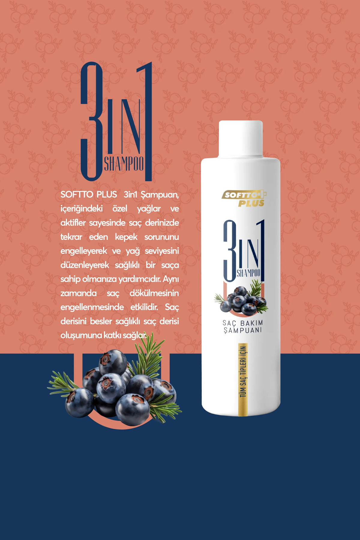 3ın1 Saç Bakım Şampuanı 250 ml