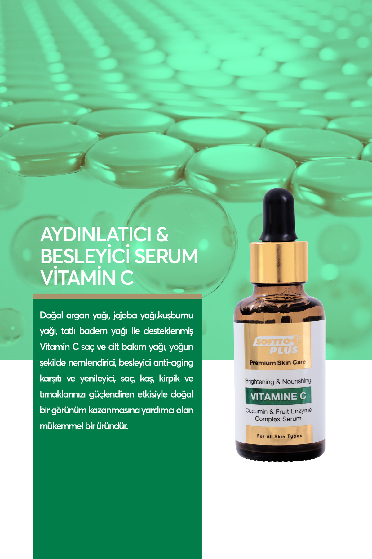 VİTAMİN C SERUM - AYDINLATICI VE BESLEYİCİ SERUM 30 ML