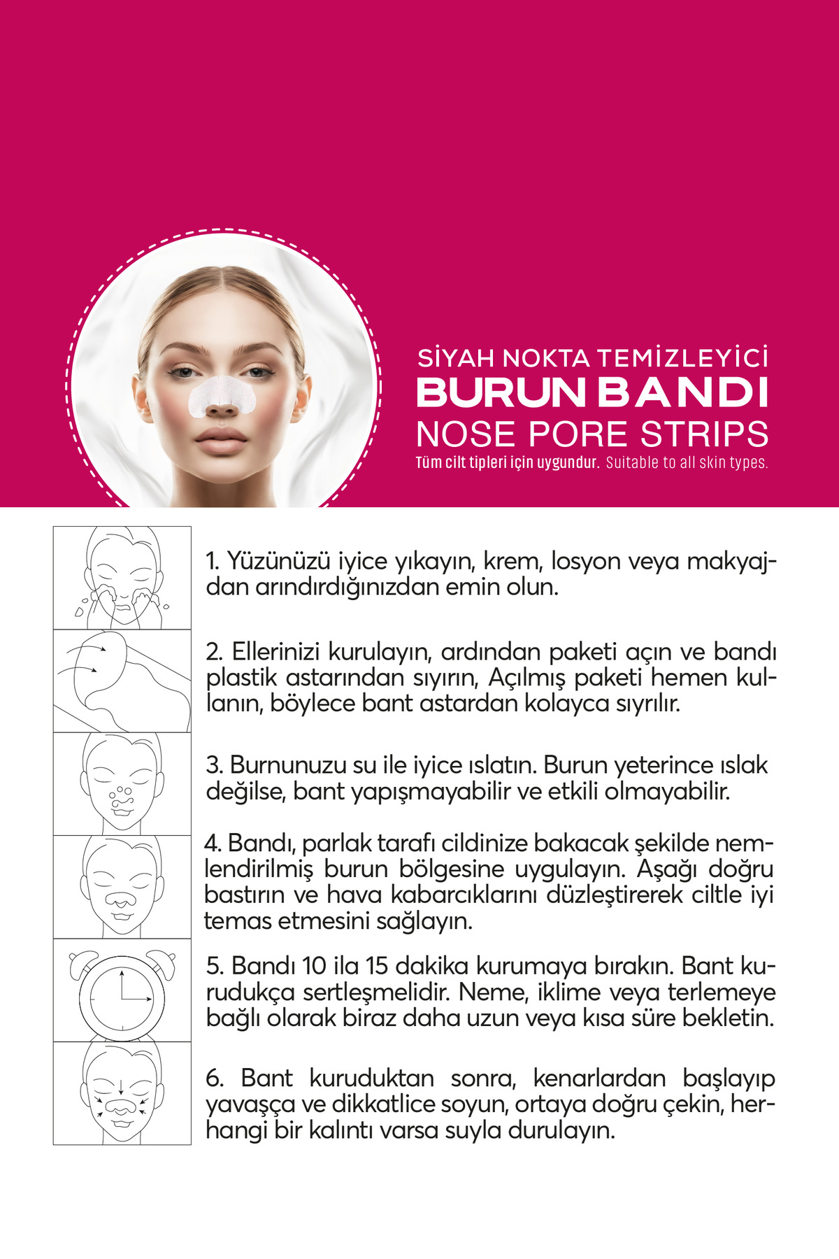 6'lı Kadın Burun Bandı
