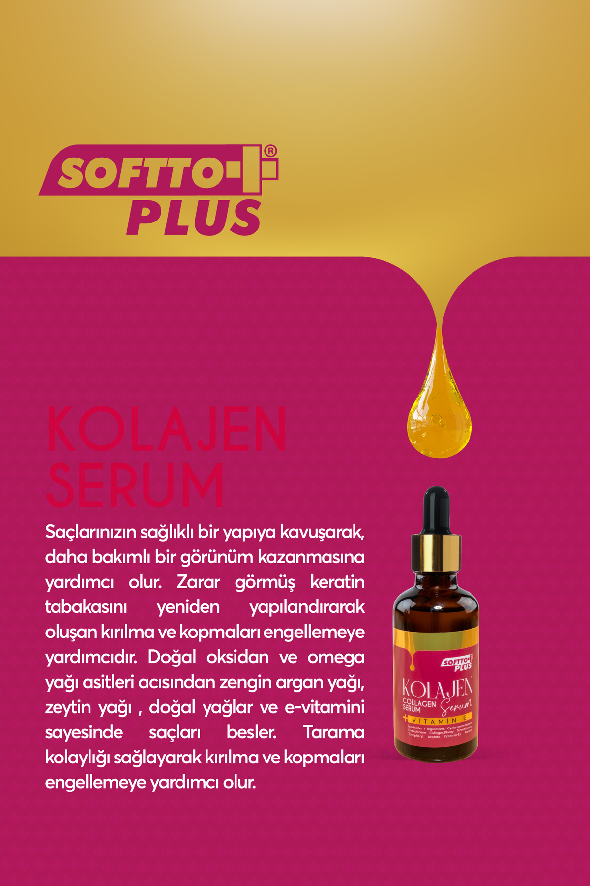 Kolajen Saç Bakım Serumu 50 ml