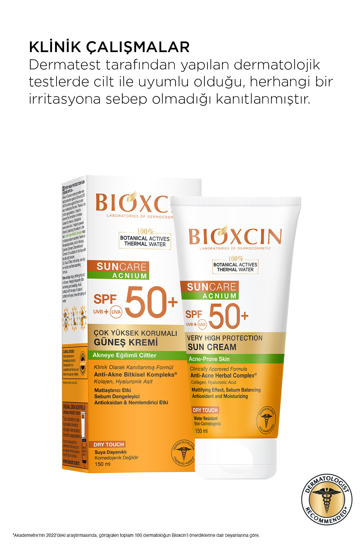 Sun Care Akneye Eğilimli Ciltler Için Güneş Kremi 50 Spf 150 Ml - Akne, Dry Touch, Mat, Kola