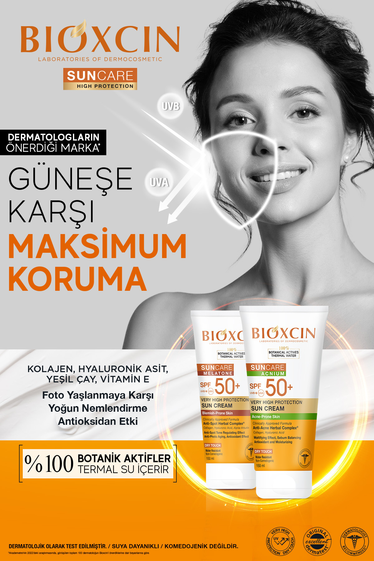Sun Care Akneye Eğilimli Ciltler Için Güneş Kremi 50 Spf 150 Ml - Akne, Dry Touch, Mat, Kola
