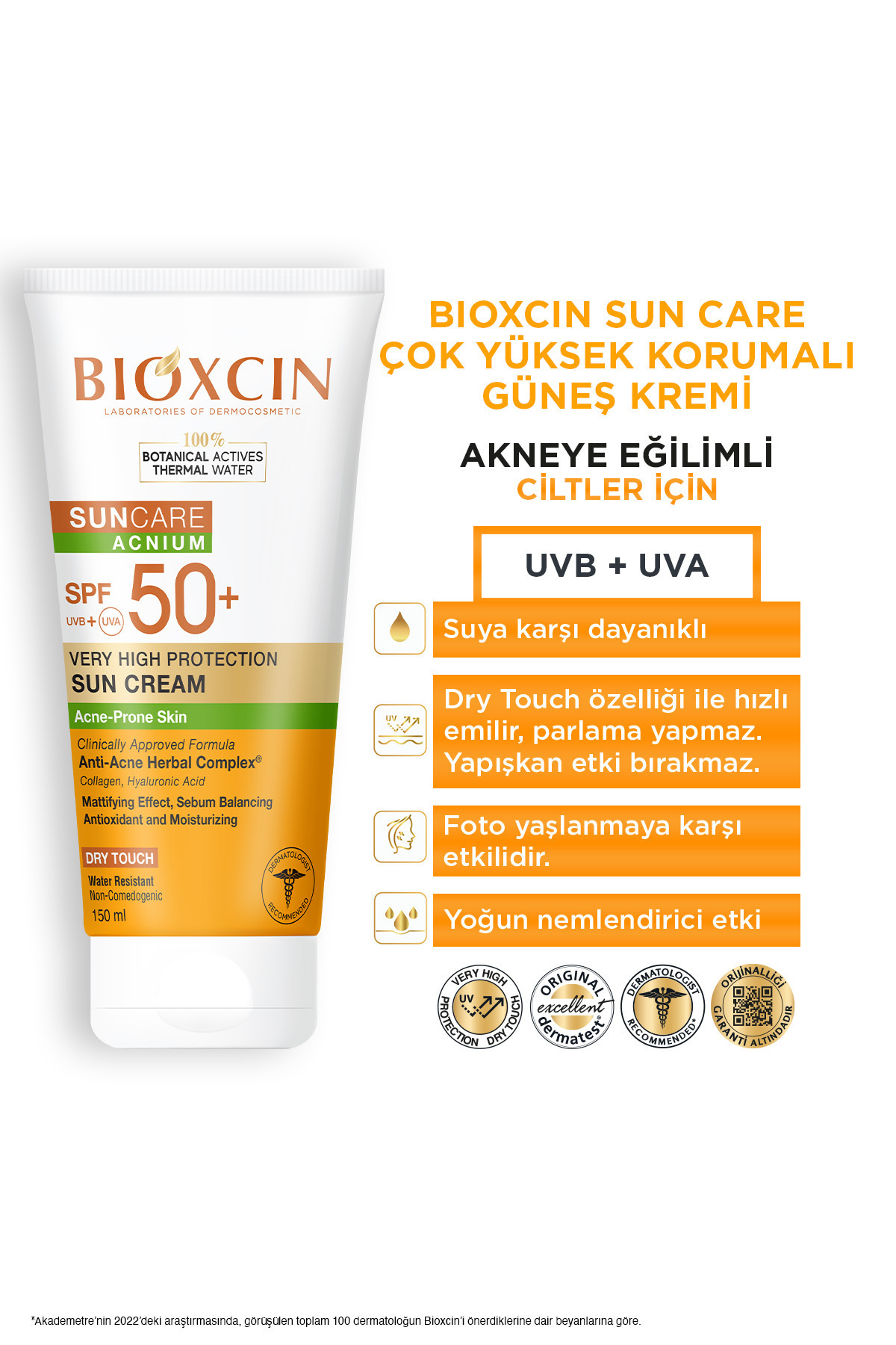 Sun Care Akneye Eğilimli Ciltler Için Güneş Kremi 50 Spf 150 Ml - Akne, Dry Touch, Mat, Kola