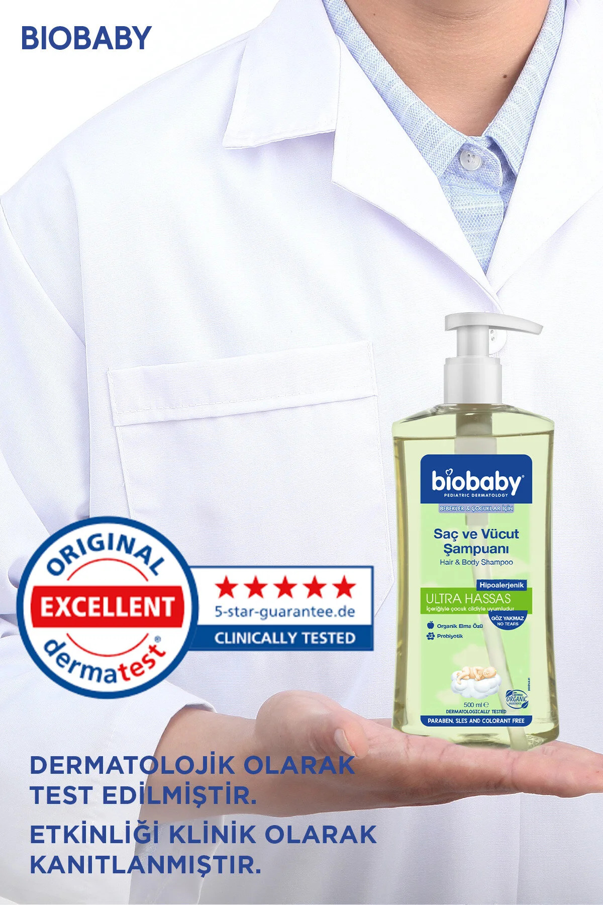 Ultra Hassas Saç Ve Vücut Bebek Şampuanı 500 ml Prebiyotik Alman Papatyası 3 Al 2 Öde-Organi