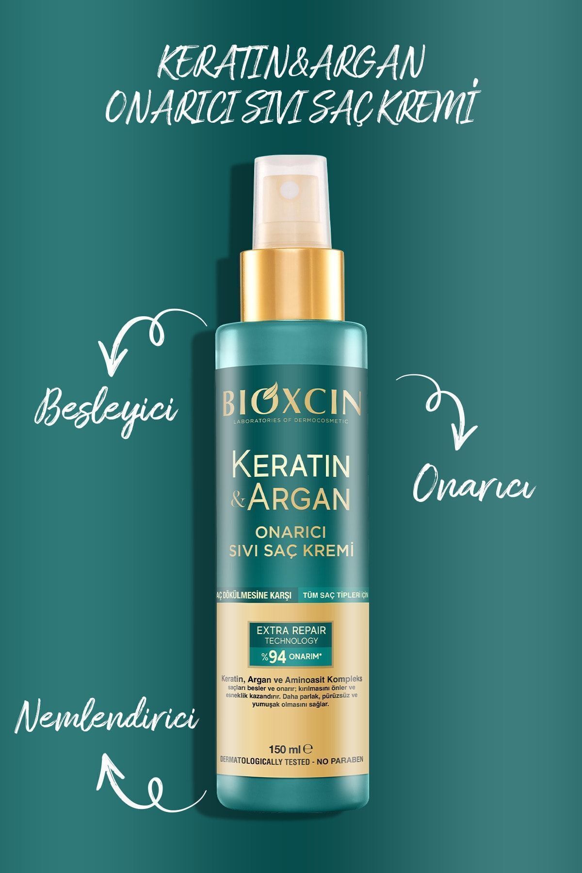 Keratin Argan Şampuan + Sıvı Saç Kremi Seti (Onarıcı, Keratin İçerikli)