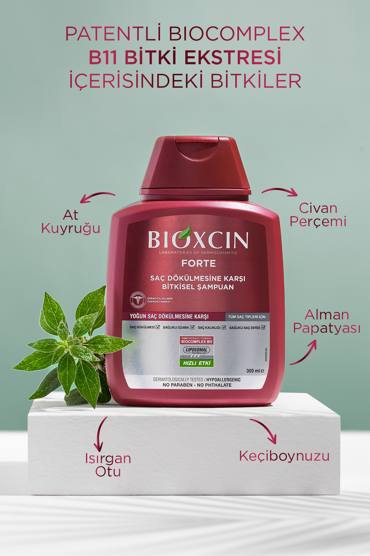 Forte Şampuan 3'lü Set 2 Adet ( 6 X 300 ml ) Yoğun Dökülme Karşıtı Şampuan