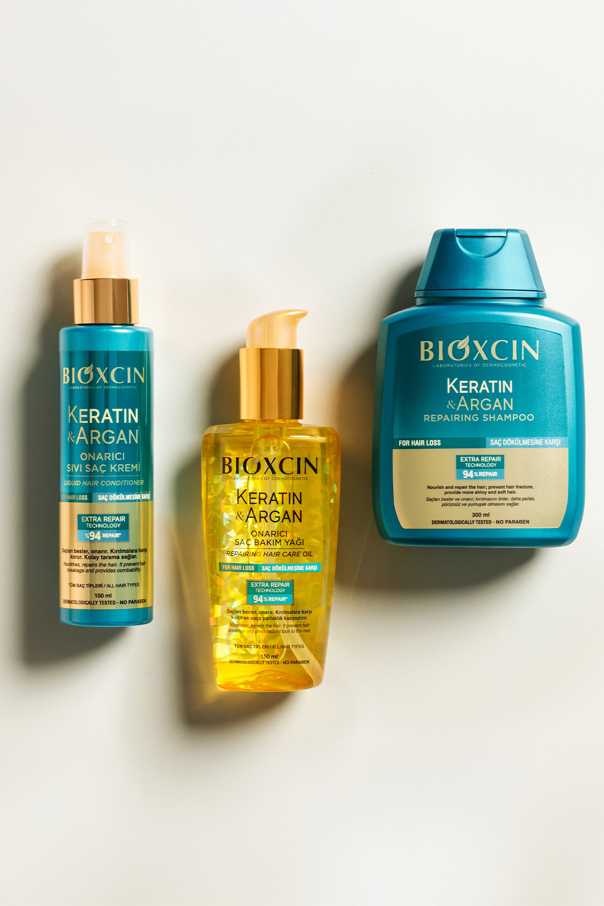 Keratin Argan Onarıcı Sıvı Saç Kremi – Kırık Karşıtı 150 ml