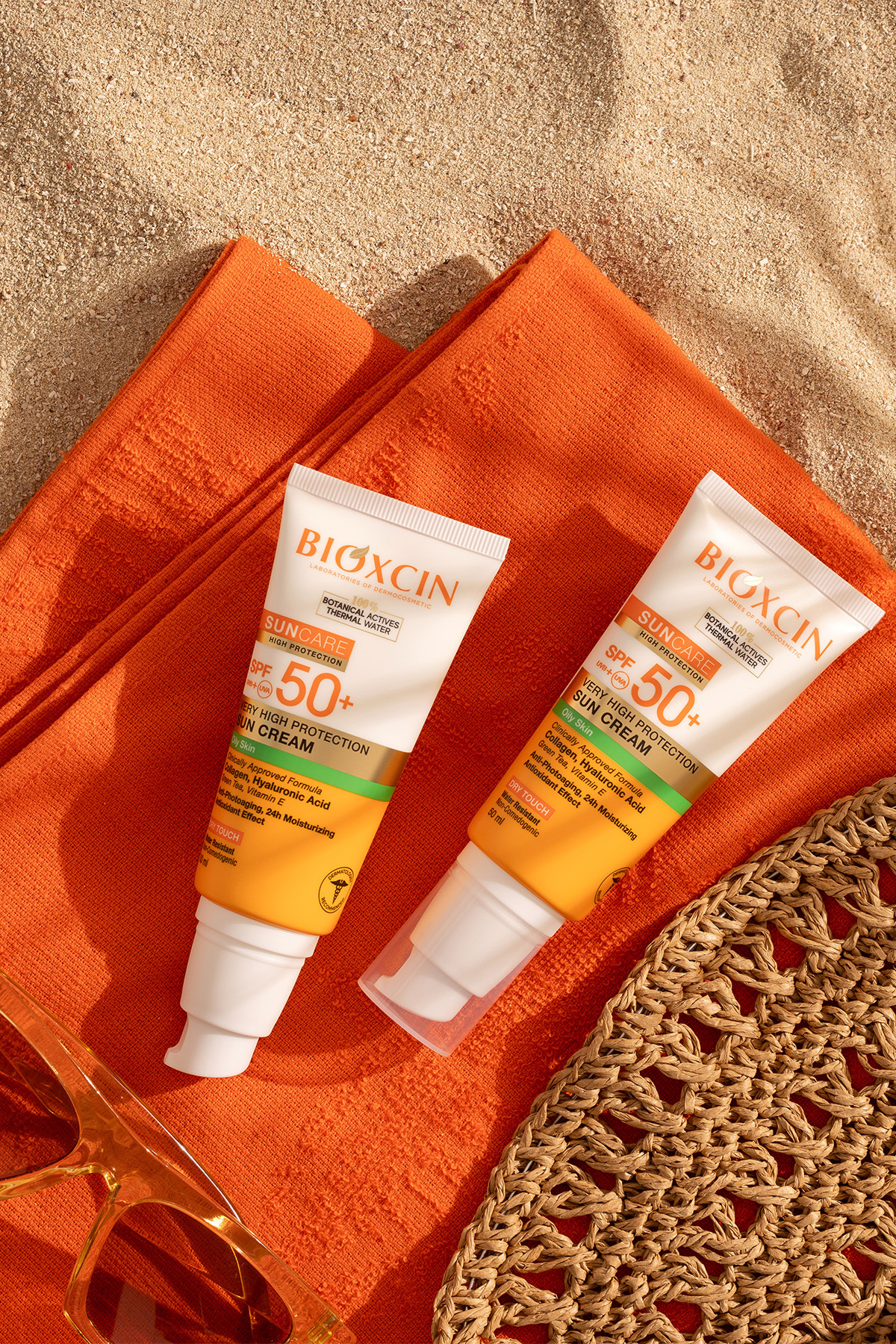 Sun Care Spf 50 Çok Yüksek Korumalı Güneş Kremi 50 ml Karma Yağlı Cilt - Kolajen Hyaluronik