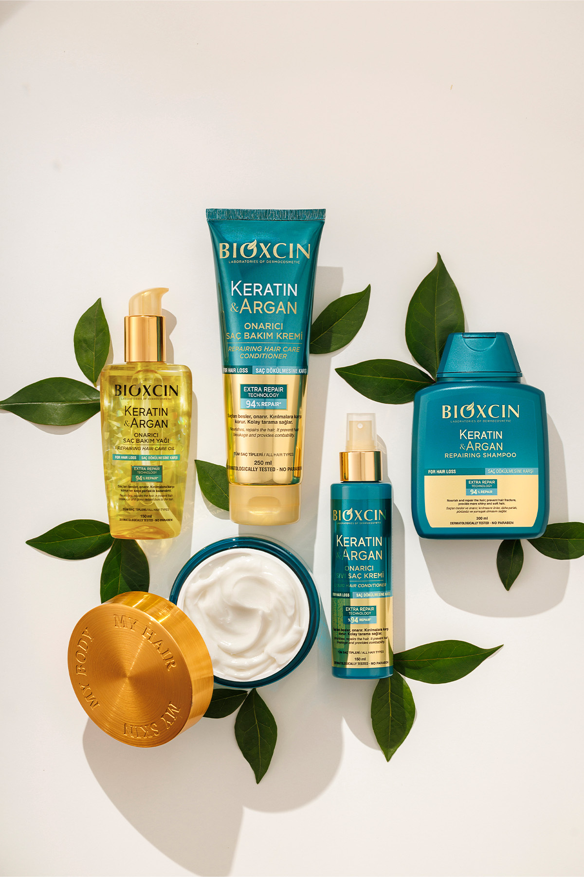 Keratin Argan Onarıcı Şampuan – Yıpranmış Saçlar İçin Güçlendirici 300 ml