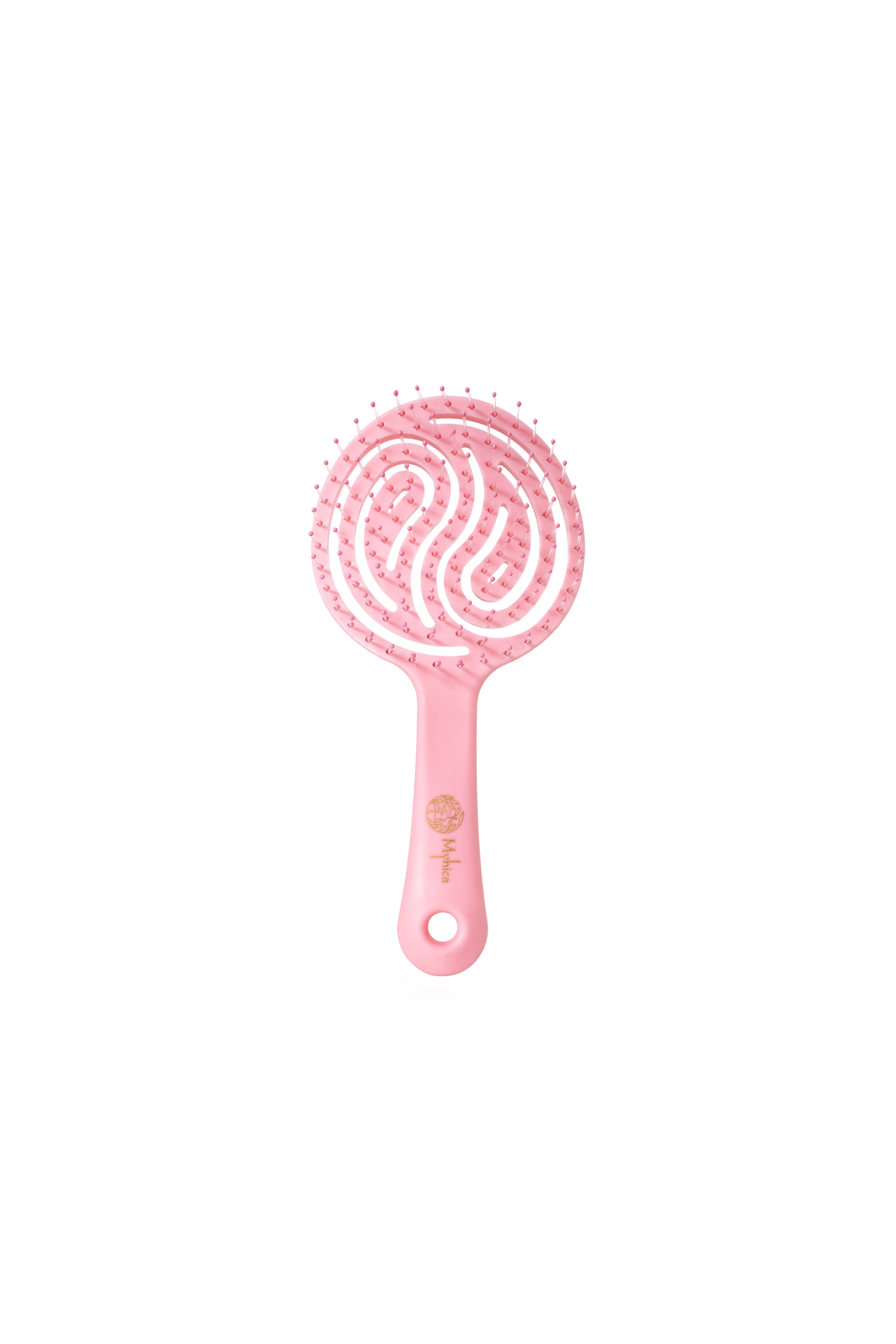 Açık Pembe Pro Üç Boyutlu Oval Saç Fırçası MyhicaPro4 2'li Set