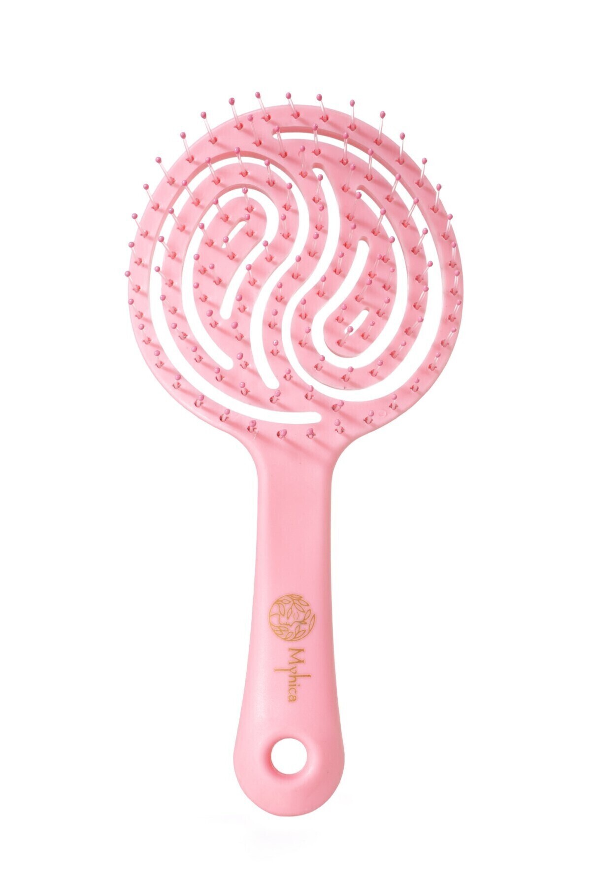 Açık Pembe Pro Üç Boyutlu Oval Saç Fırçası