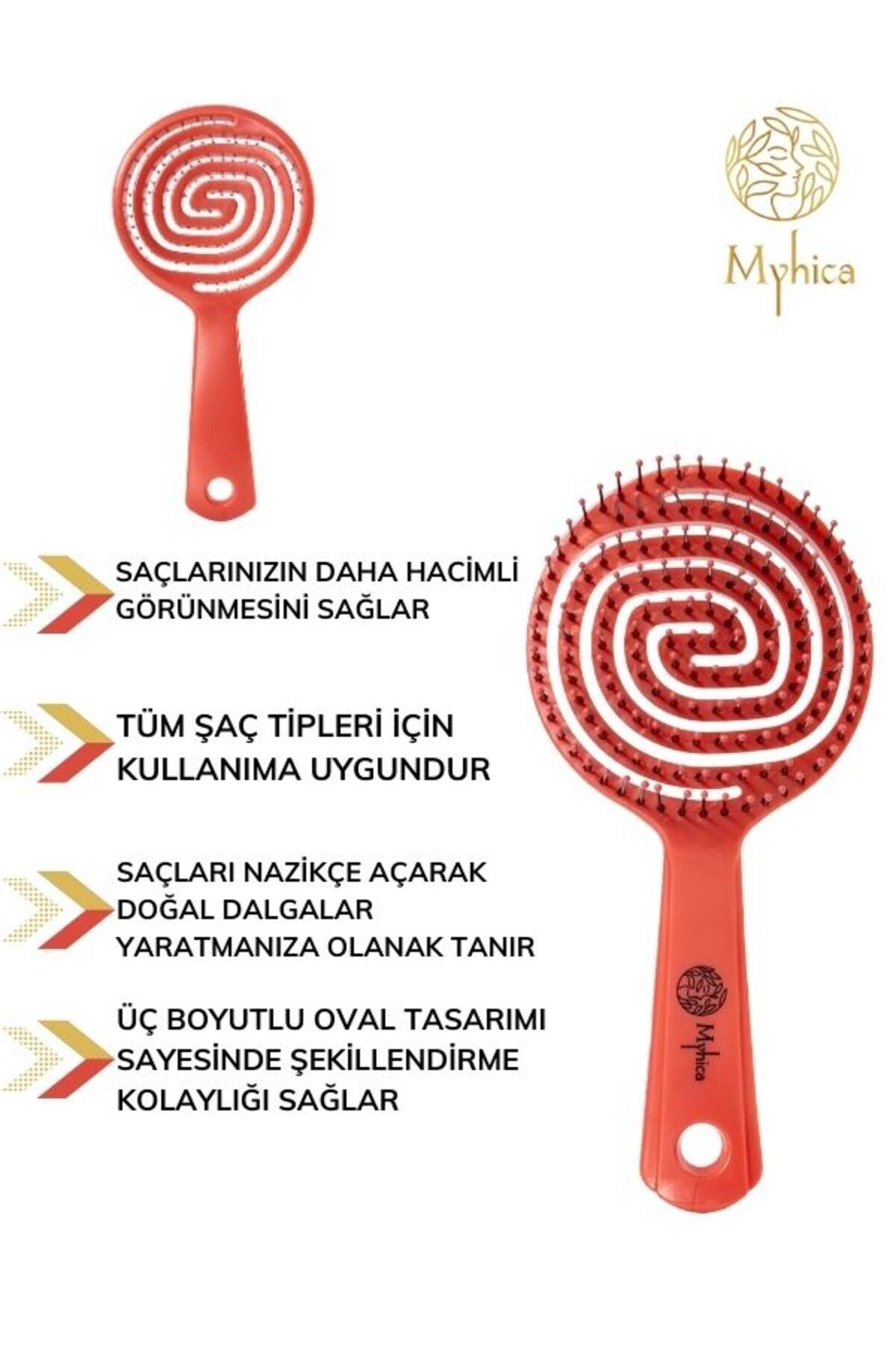Pembe Pro Üç Boyutlu Oval Saç Fırçası