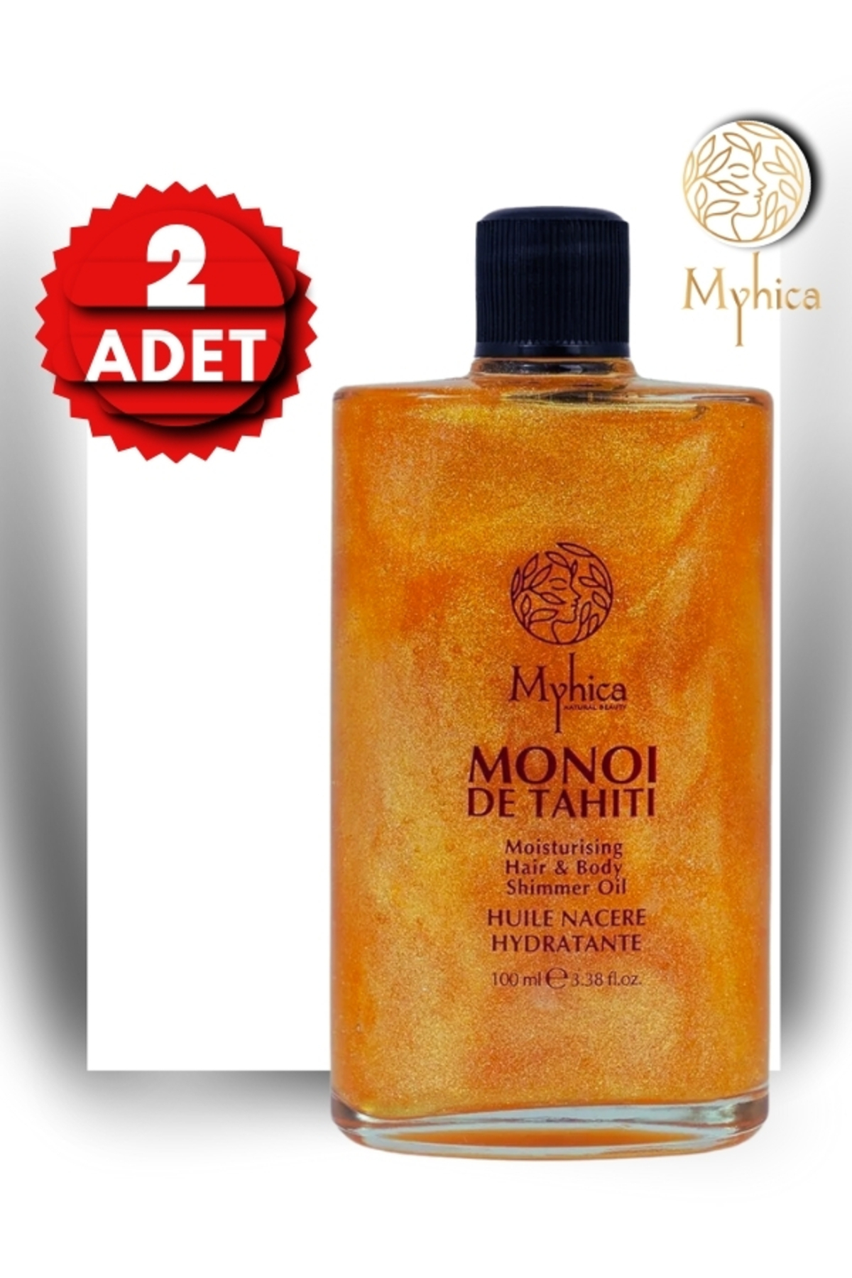 Işıltılı Saç & Vücut Nemlendirici Yağ - 100 ml 2'Li Set