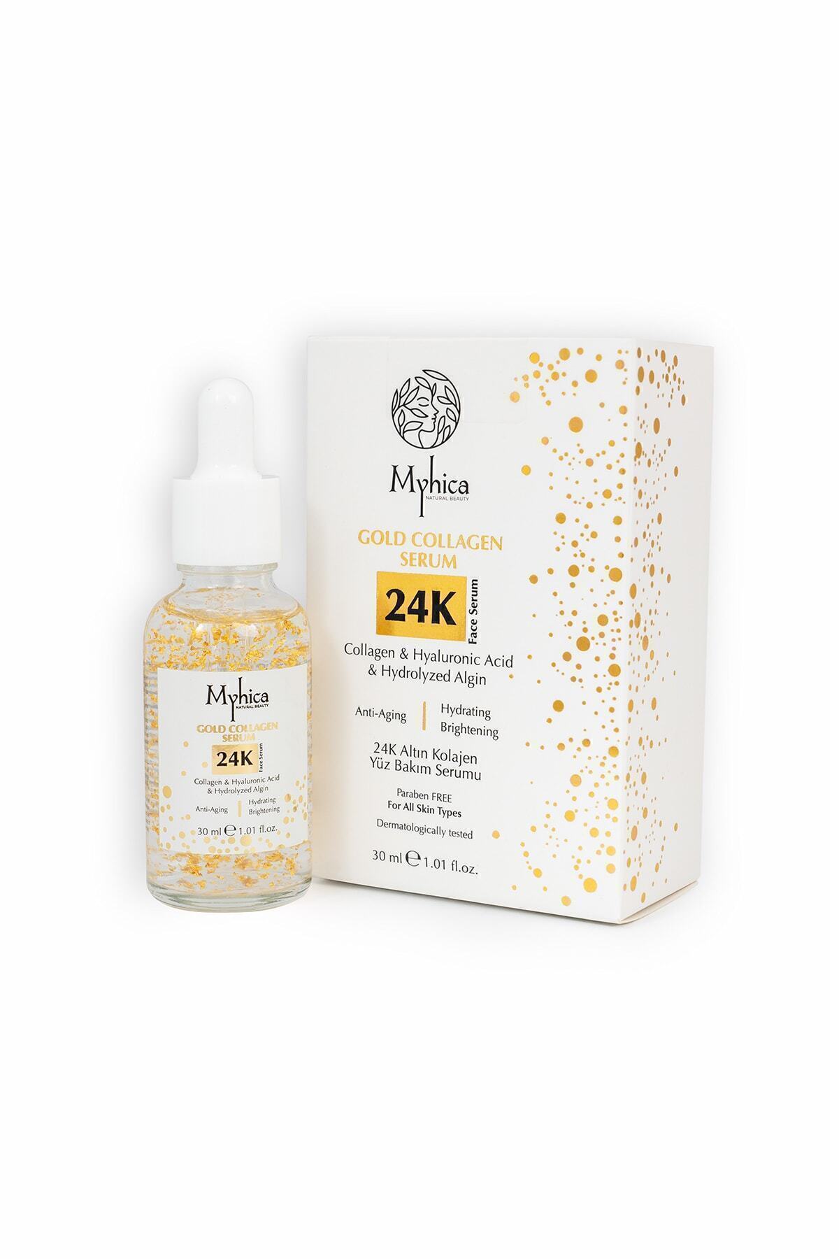 24k Altın Parçacıklı Kırışıklık Karşıtı Kolajen Serum 30 Ml