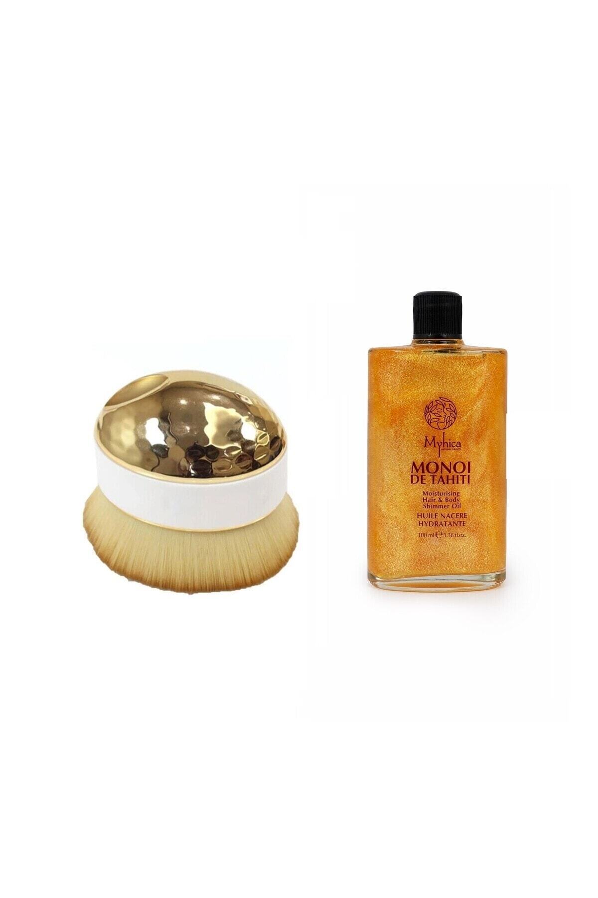 Yüz Ve Vücut Fondöten Fırçası 249 + Işıltılı Saç & Vücut Nemlendirici Yağ - 100 ml