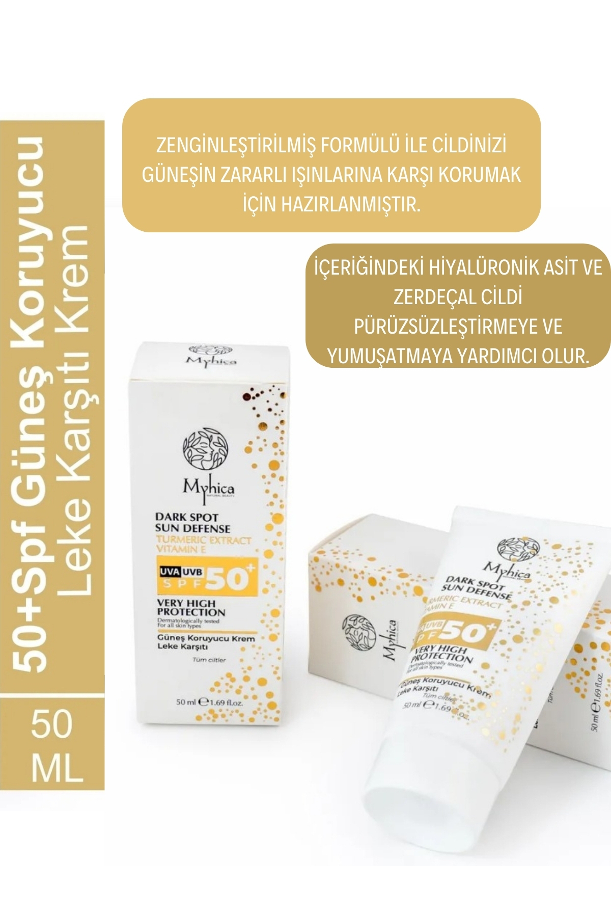 50 Spf Güneş Koruyucu Leke Karşıtı Krem