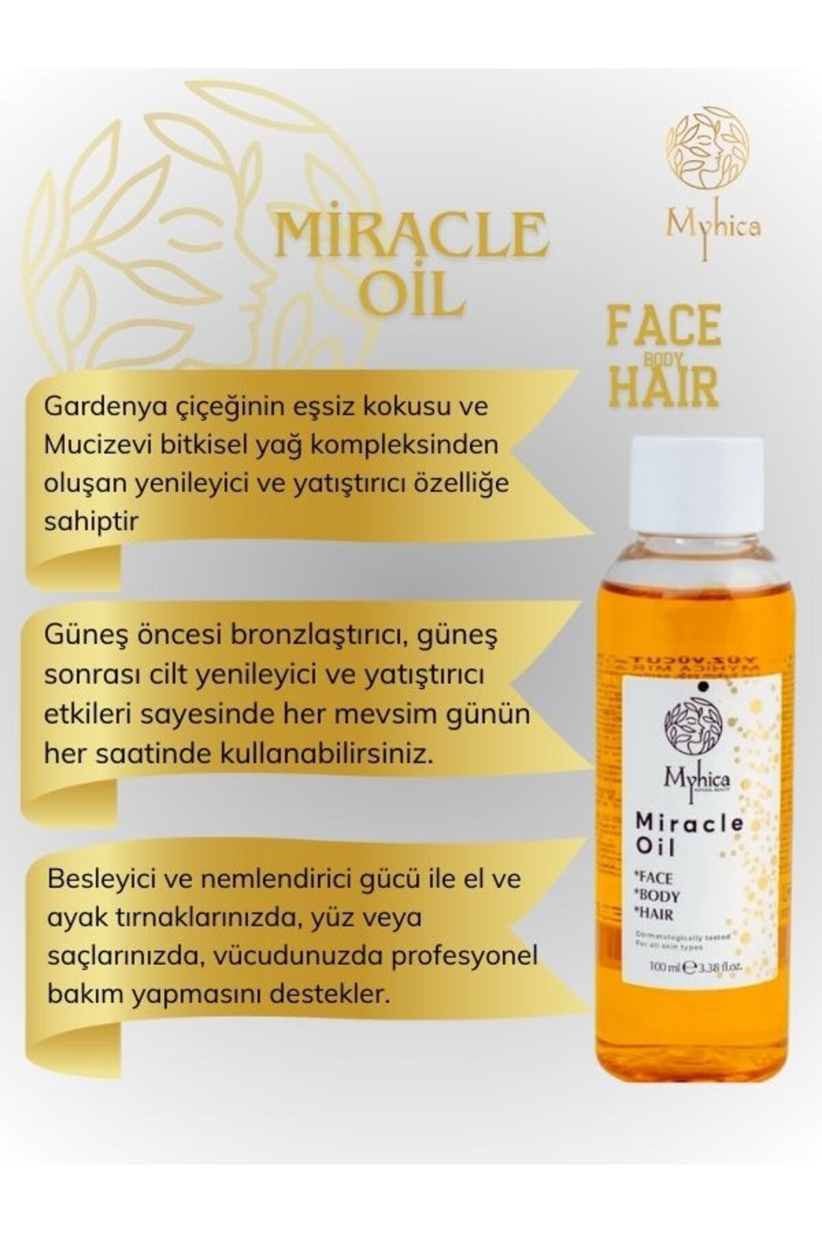 Nemlendirici Yüz, Vücut Ve Saç Bakım Yağı